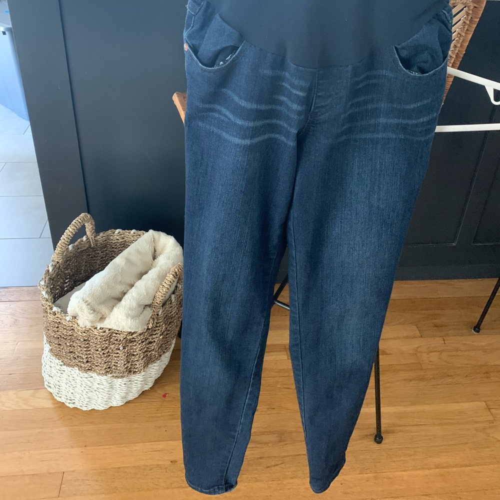 Blue maternity jeans